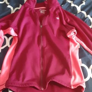 Girls small champion zipper up sweatshirt